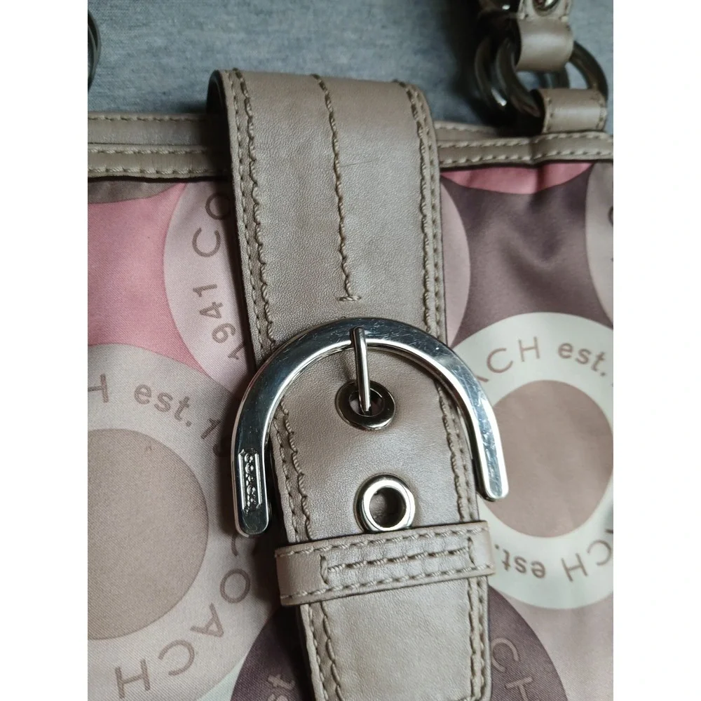 Coach Purse Soho Ashley Sateen Snaphead Tote Bag Designer K1175 F18805 - Picture 2 of 16